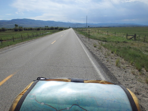 GDMBR: We were returning toward the mountains, heading NE, as indicated by the map.